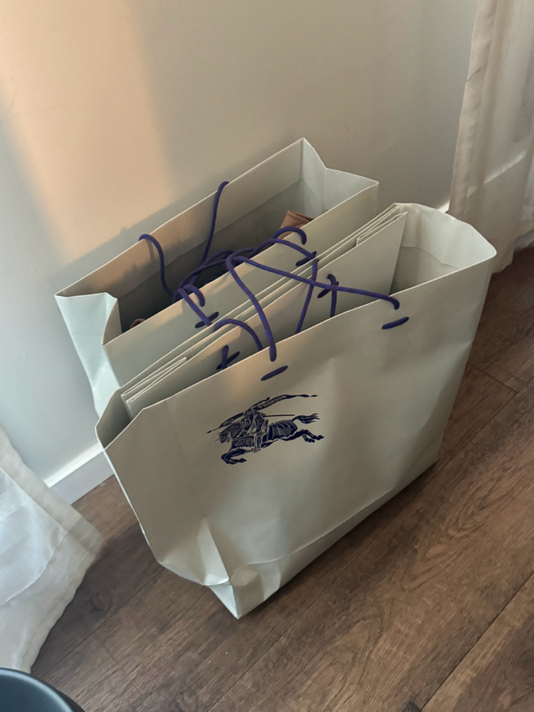 버버리 롱 여성 바람막이 자켓 - 골드 로고 81136531 (새상품) 이미지