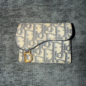 디올 새들 오블리크 자카드 카드지갑 이미지