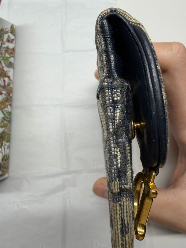 디올 새들 오블리크 자카드 카드지갑 이미지