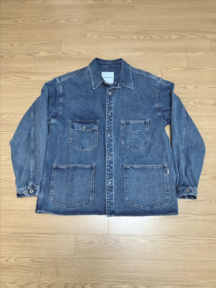 에스피오나지 데님 커버올 셔츠 자켓 워시드인디고 M 이미지