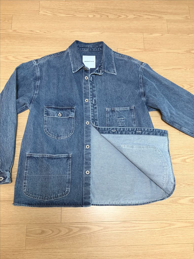 에스피오나지 데님 커버올 셔츠 자켓 워시드인디고 M 이미지