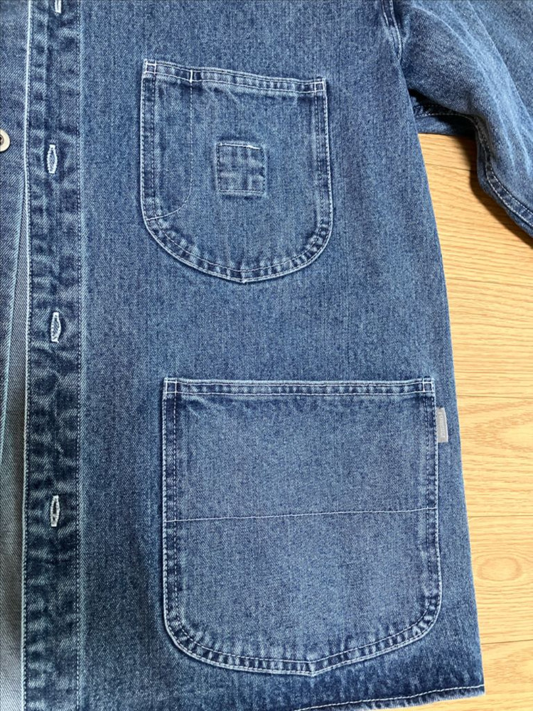 에스피오나지 데님 커버올 셔츠 자켓 워시드인디고 M 이미지