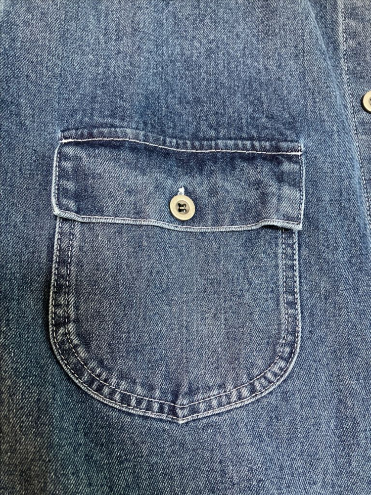 에스피오나지 데님 커버올 셔츠 자켓 워시드인디고 M 이미지