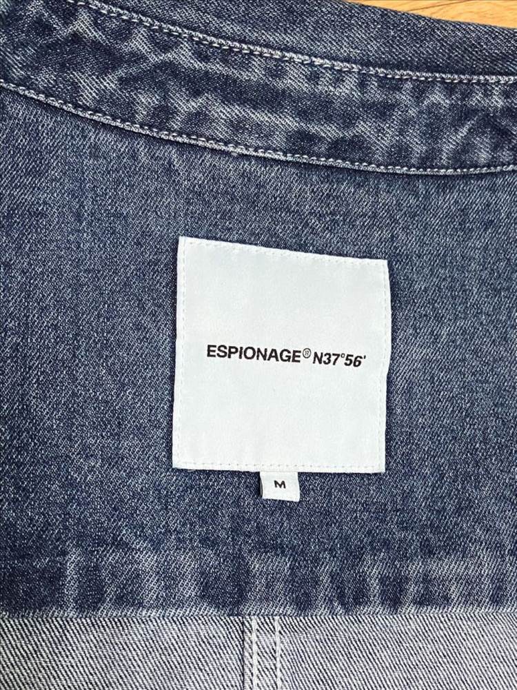 에스피오나지 데님 커버올 셔츠 자켓 워시드인디고 M 이미지