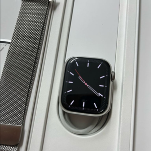 애플워치7스테인리스 41mm 실버 S급 이미지