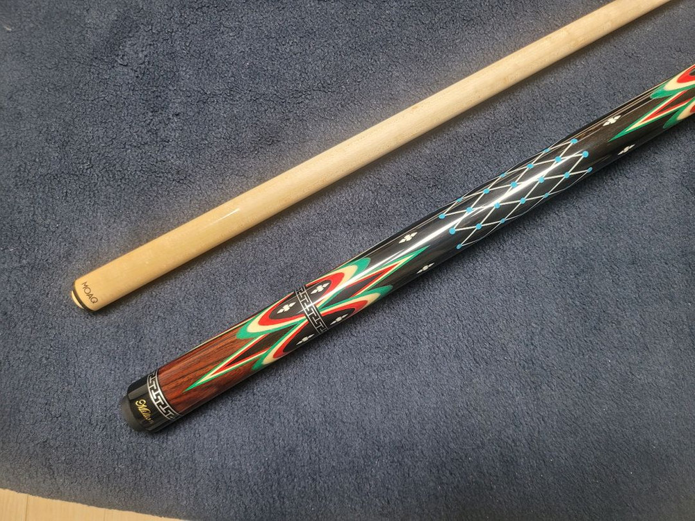 (십자코어)더블 버마 다이아몬드 하기 당구큐(흑단,코코보로) 이미지