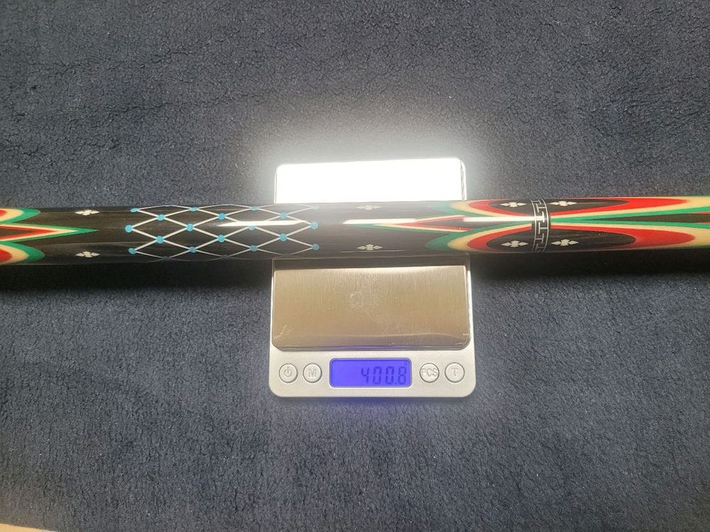 (십자코어)더블 버마 다이아몬드 하기 당구큐(흑단,코코보로) 이미지