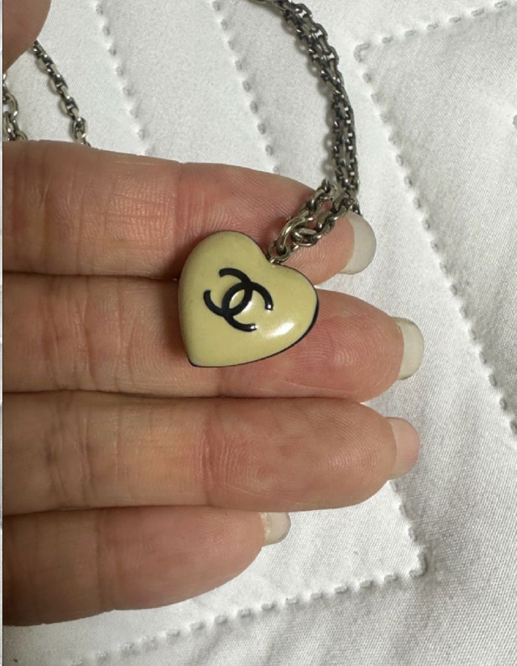 정품 샤넬 빈티지 제니 하트 목걸이 이미지