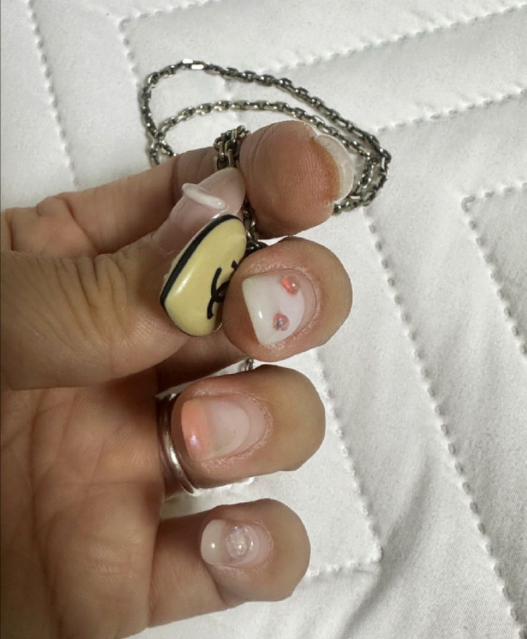 정품 샤넬 빈티지 제니 하트 목걸이 이미지