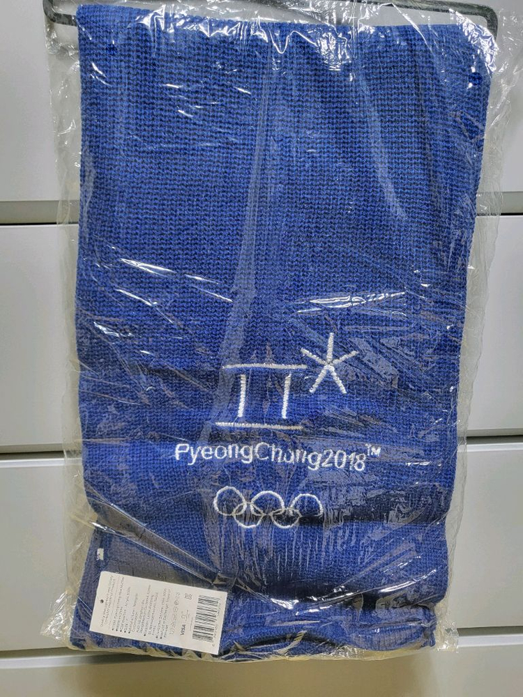 2018 평창 동계 올림픽 기념 굿즈 목도리 장갑 판매 이미지