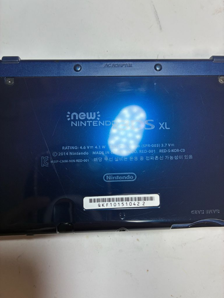 [고장]뉴 닌텐도 3DS XL 메탈릭 블루 게임칩 6개 이미지