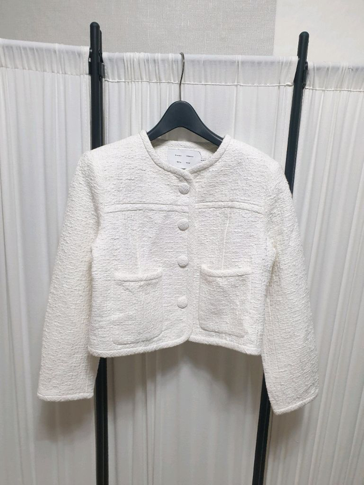 프로엔자슐러 크롭 트위드 자켓/8/M 이미지