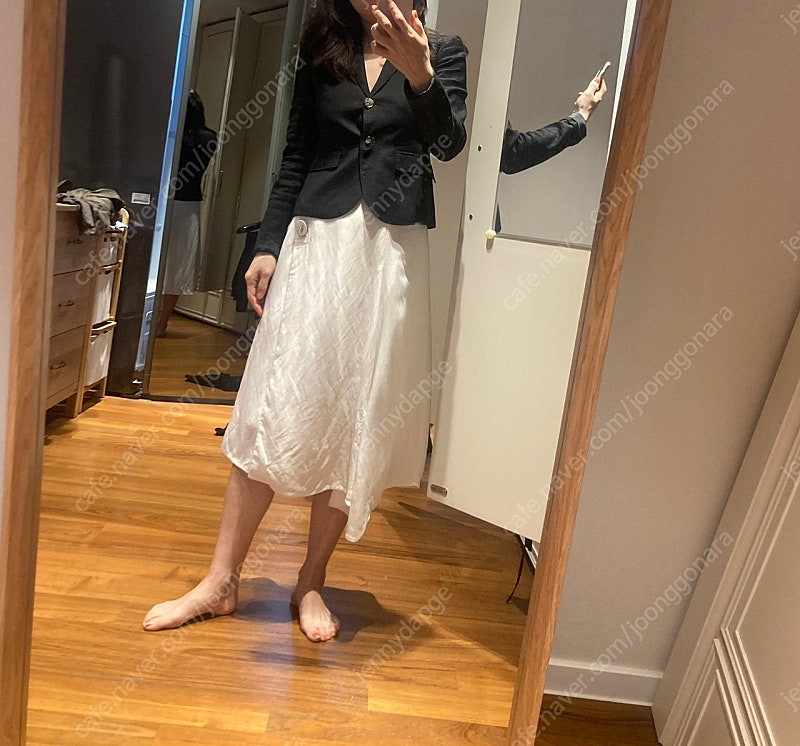 타임 린넨 언밸런스 스커트 이미지