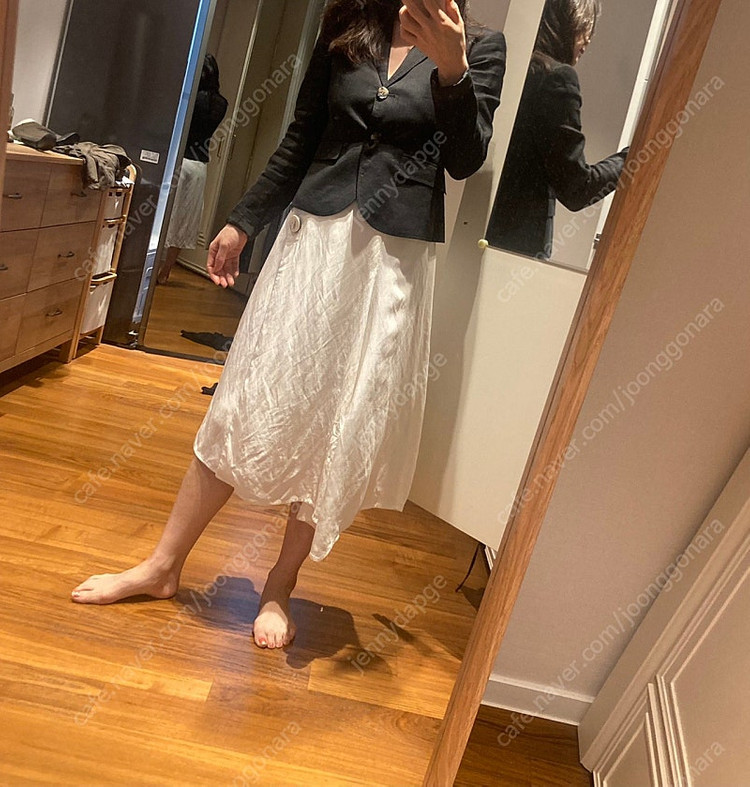 타임 린넨 언밸런스 스커트 이미지