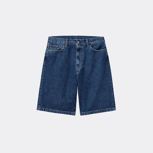 칼하트wip 랜든 쇼츠 로버트슨 블루 스톤 워시드 반바지 청바지 버뮤다 팬츠 34 이미지