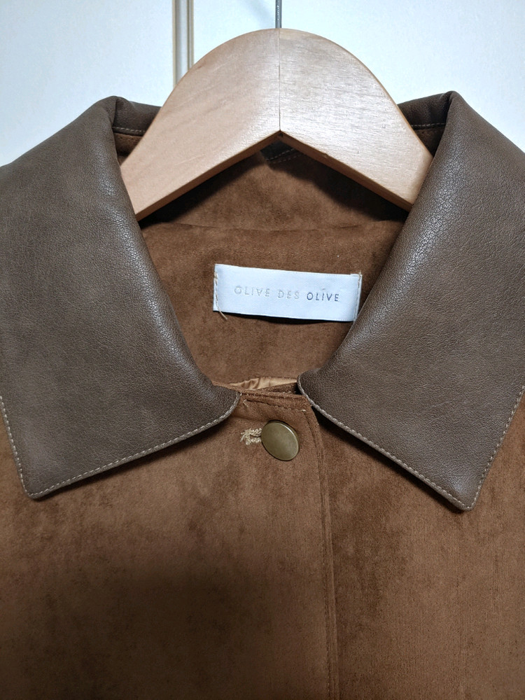 올리브데올리브 32만대 2025 스웨이드 유틸리티 자켓 새옷 이미지