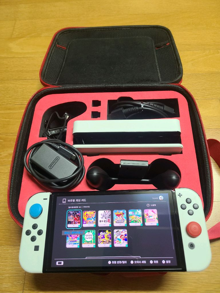 게임10개)닌텐도 스위치 OLED 화이트 풀세트 이미지