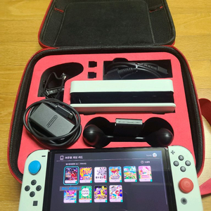 게임10개)닌텐도 스위치 OLED 화이트 풀세트 이미지