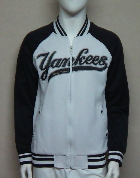 [상태굿]MLB 엠엘비 정품. 디자인 넘 깔끔한 뉴욕 양키스 춘추용 야구 니트 점퍼 이미지