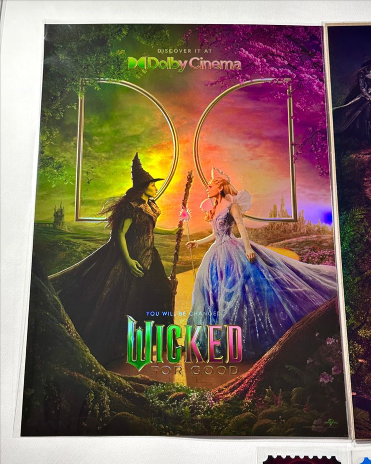 위키드2 돌비 포스터 오리지널 티켓 b 굿즈 패키지 특전 굿즈 글린다 엘파바 한정판 오즈의 마법사 아리아나 그란데 이미지