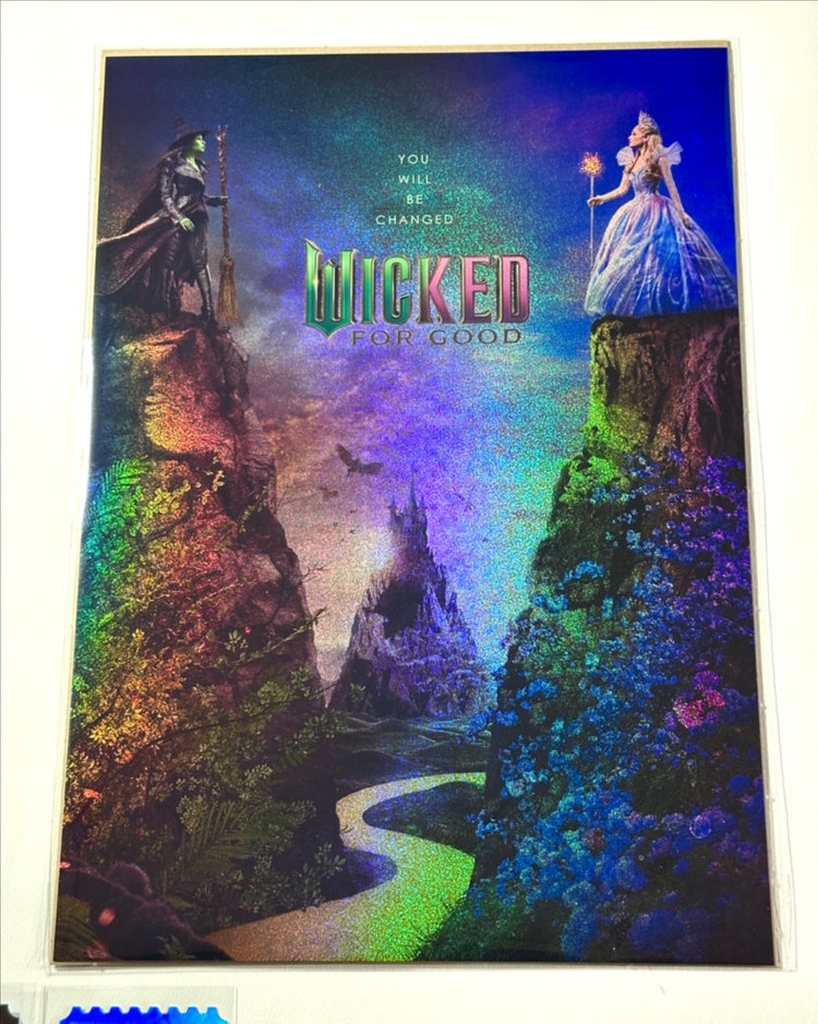 위키드2 돌비 포스터 오리지널 티켓 b 굿즈 패키지 특전 굿즈 글린다 엘파바 한정판 오즈의 마법사 아리아나 그란데 이미지