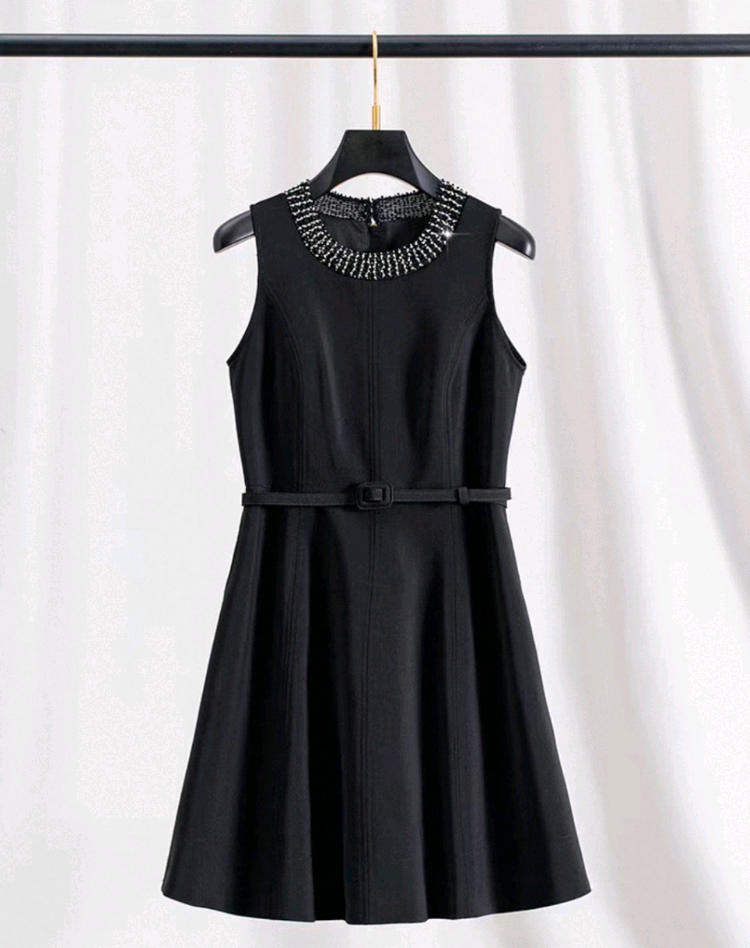 디올진주넥라인 원피스 이미지