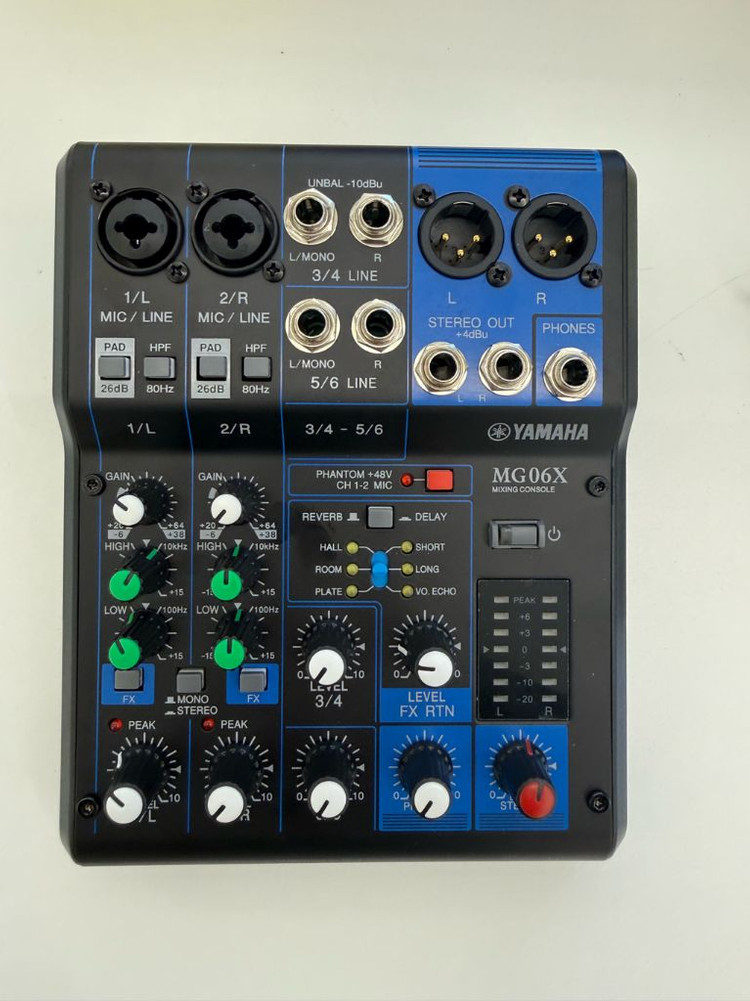 야마하 (새제품) MG06X 믹싱 콘솔 음향 믹서 이미지