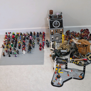 레고 마블 피규어와 벌크 입니다 이미지