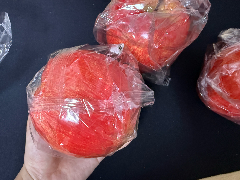 사과 모형 홍옥 인테리어 소품 장식 3개 세트 새상품 10cm 이미지