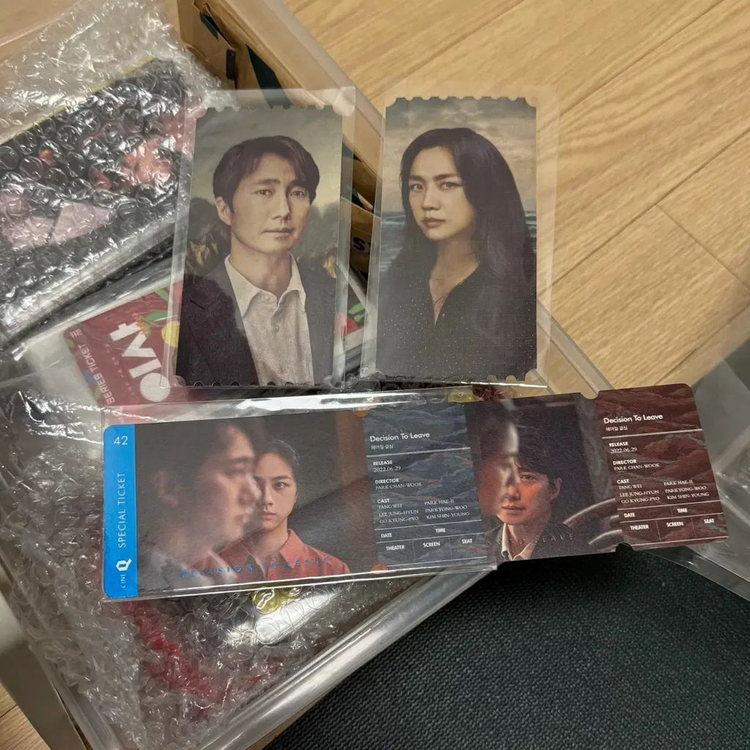 헤어질 결심 오리지널티켓 오티 스페셜티켓 필름마크포스터 박찬욱탕웨이영화 이미지