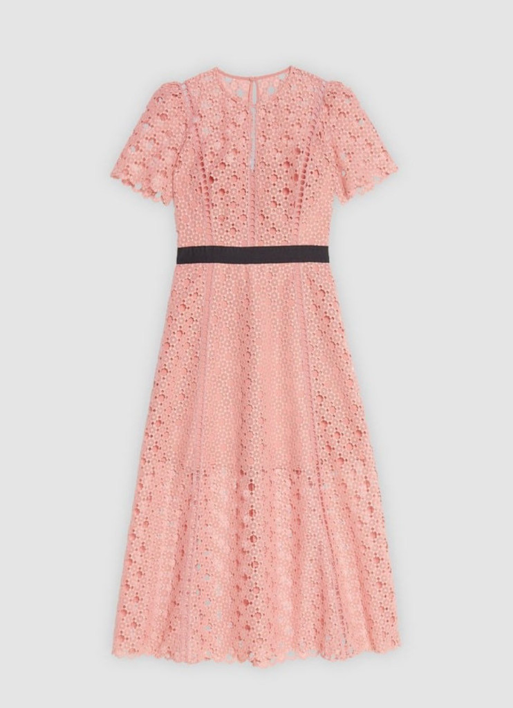 SANDRO산드로 핑크 레이스원피스38(데이트룩 하객룩 돌잔치룩) 이미지