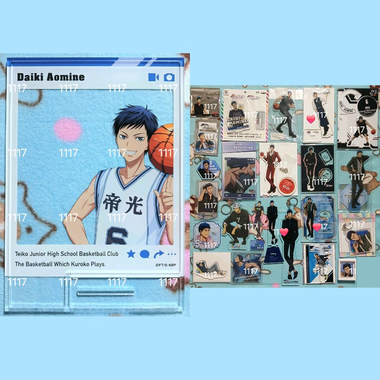쿠로코의 농구 쿠로바스 쿠농 아오미네 다이키 아크릴스탠드 블랙스타일 난쟈타운 제이월드 토오 테이코 공식굿즈 공굿 이미지