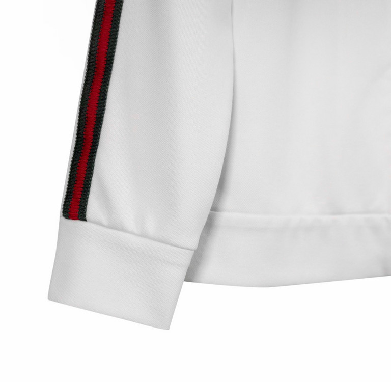 [S] 구찌 여성 체리 자수 테크니컬 집업 트랙 저지 자켓 화이트 이미지