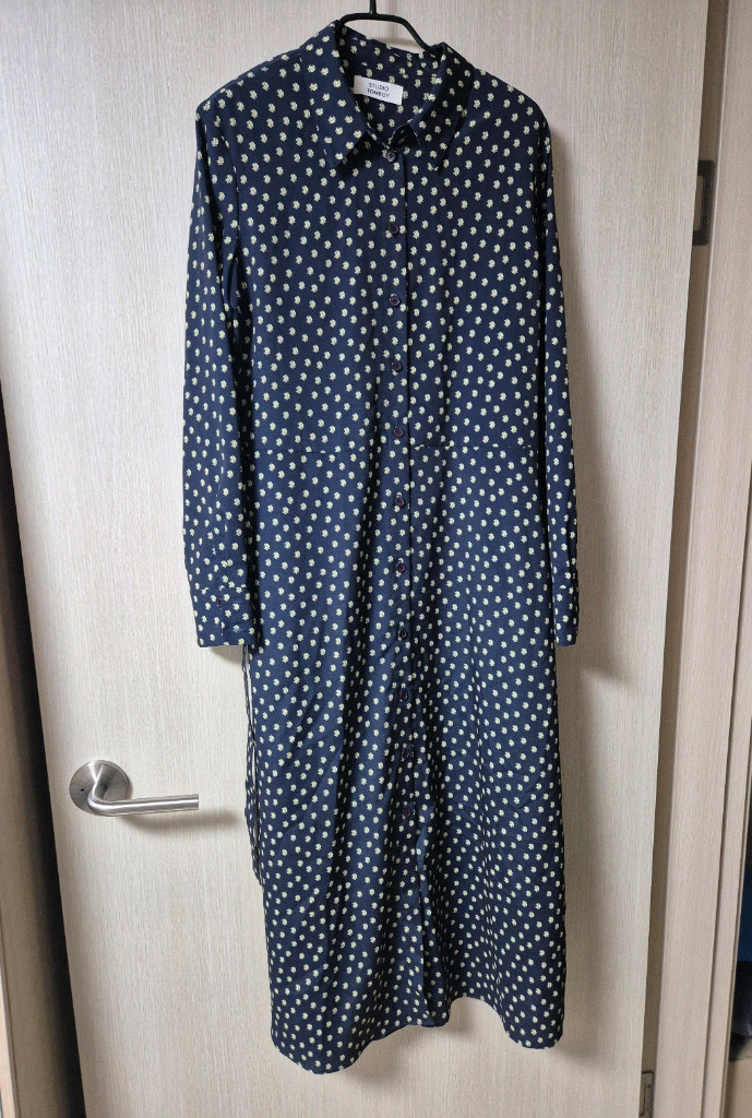 스튜디오 톰보이 플라워 롱 셔츠 원피스 이미지