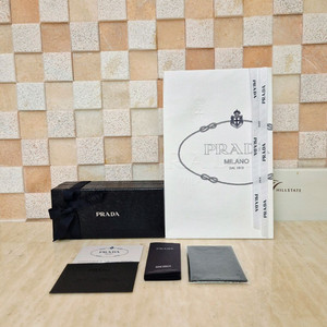 [정품]프라다 박스+쇼핑백+리본+클리닝 천 풀구성품,프라다 선글라스 박스,프라다 리본,프라다 선그라스,프라다 가방 이미지