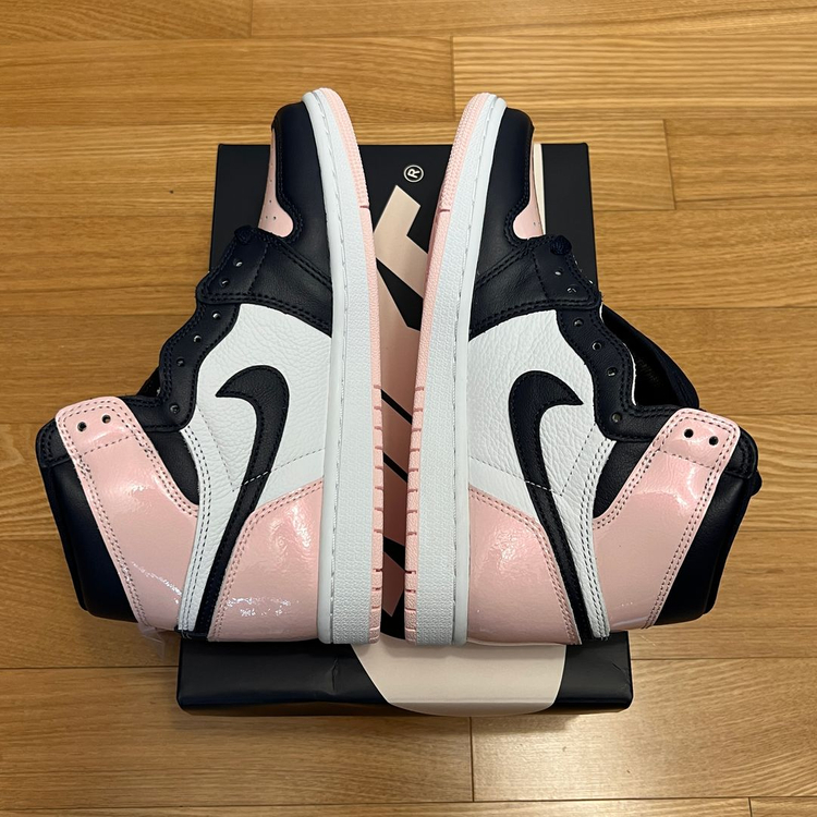 나이키 우먼스 조던1 하이 애트모스피어 240 버블검 핑크 새제품 Nike 스니커즈 운동화 신발 DD9335-641 이미지