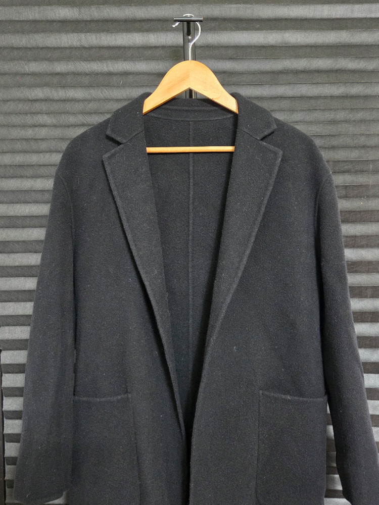 (정품) [비이커] 울 캐시미어 미니멀 핸드메이드 롱 코트 | 00096 이미지