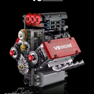 V8엔진 조립식 블록 장난감 아이들 레고 고퀄리티 자동차 차량용 감성튜닝 이미지