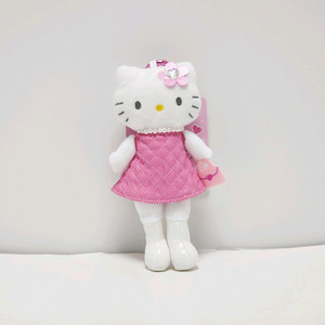 일본정품)산리오 롱다리 키티_고고갸루 핑크 원피스_새상품 마스코트_인형 키링 누이_고고걸 코갸루 스타일업 치마 굿즈 이미지