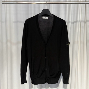 (2XL)스톤아일랜드 511C4 라이트 울 니트 가디건 블랙 이미지