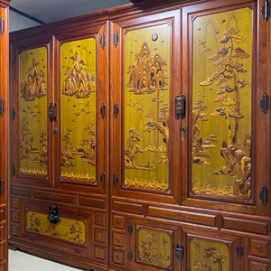 노송가구 최고급 천연원목 장롱 12자 이미지