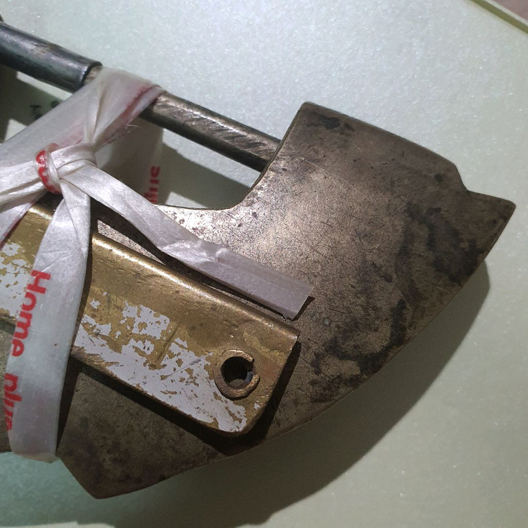 조선시대 붕어 자물통 자물쇠 고가구 백동 이미지