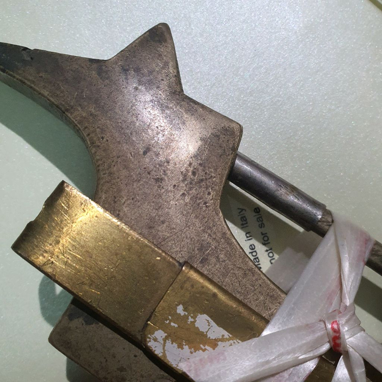 조선시대 붕어 자물통 자물쇠 고가구 백동 이미지