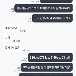 붉은사막 리딤코드 사기꾼 한승아 조심 (전북은행) 이미지