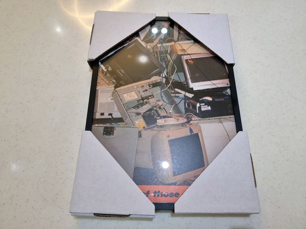 요로코롬 스튜디오 아날로그 빈티지 감성 그래픽아트 디자인 포스터 + 액자A4용지 사이즈의 액자 이미지