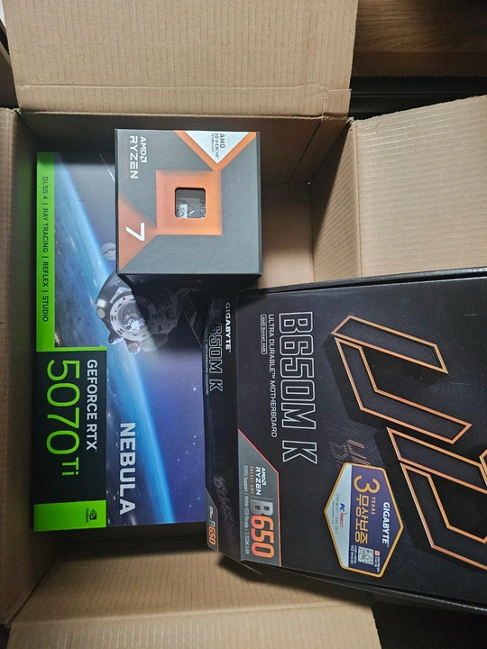 7800x3d 5070ti 32g 완본체 판매 이미지