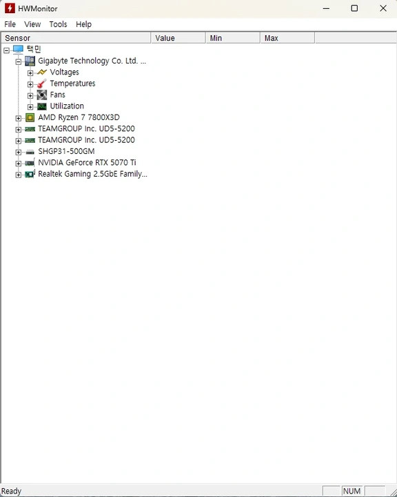 7800x3d 5070ti 32g 완본체 판매 이미지