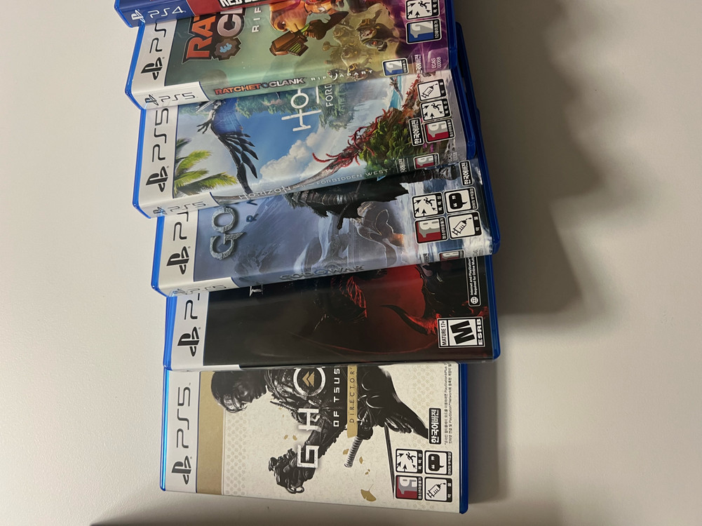 PS5 게임 타이틀 모음 이미지