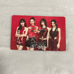 에스파 신라면 포카 포토카드 카리나 윈터 닝닝 지젤 이미지