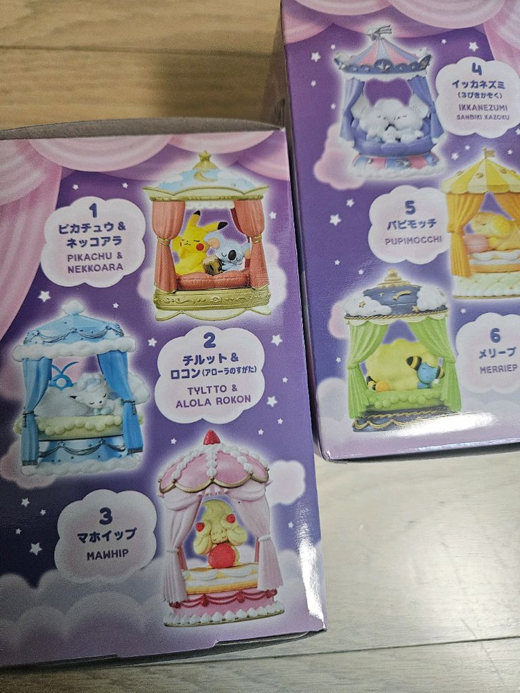 포켓몬 리멘트 나이티 나이트 메리프 알로라 식스테일 파비코 피규어 미개봉 이미지